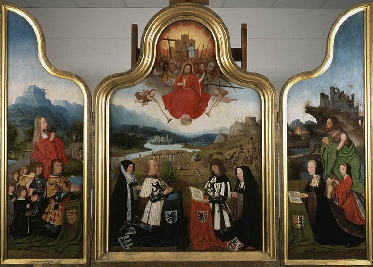 Jan Mostaert Triptych with the last judgment and donors